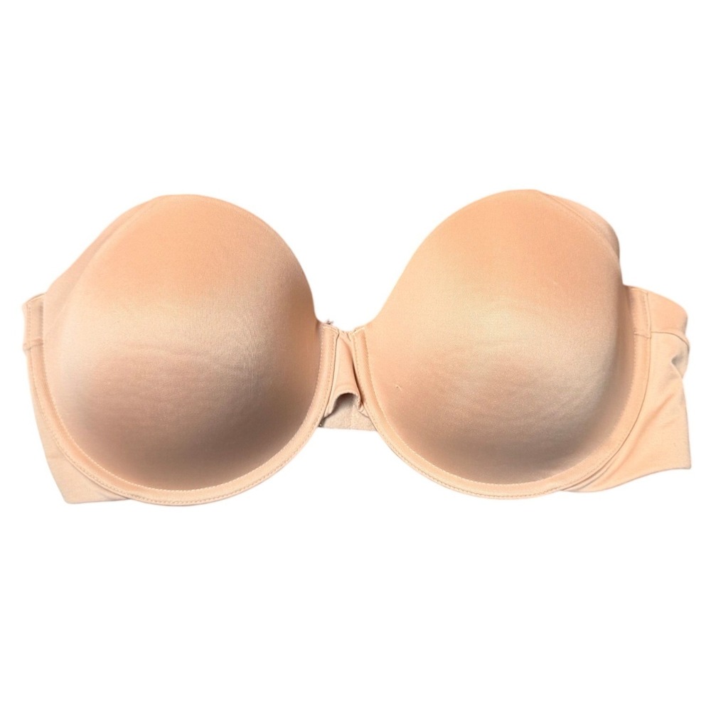 Maidenform Side Smoothing Strapless Underwire Bra‎ SE6900 Beige 40C Nylon